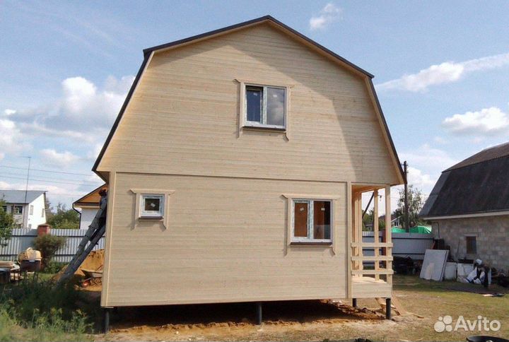 Дачный дом щитовой 6х6