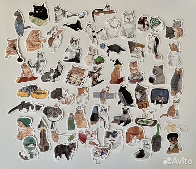Наклейки с котиками