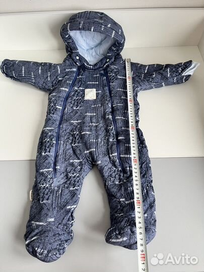 Комбинезон демисезонный трикотажный утепленный 56