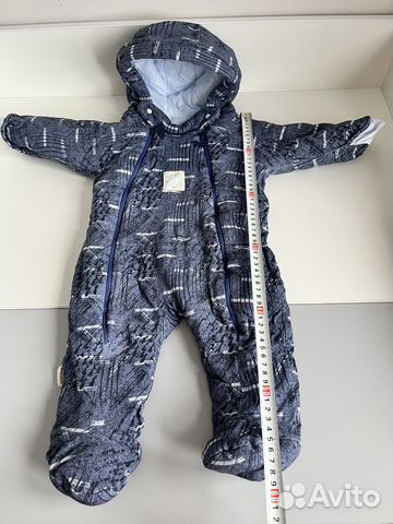 Комбинезон демисезонный трикотажный утепленный 56