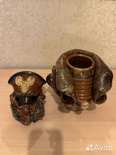 Статуэтка обливная керамика майолика, СССР