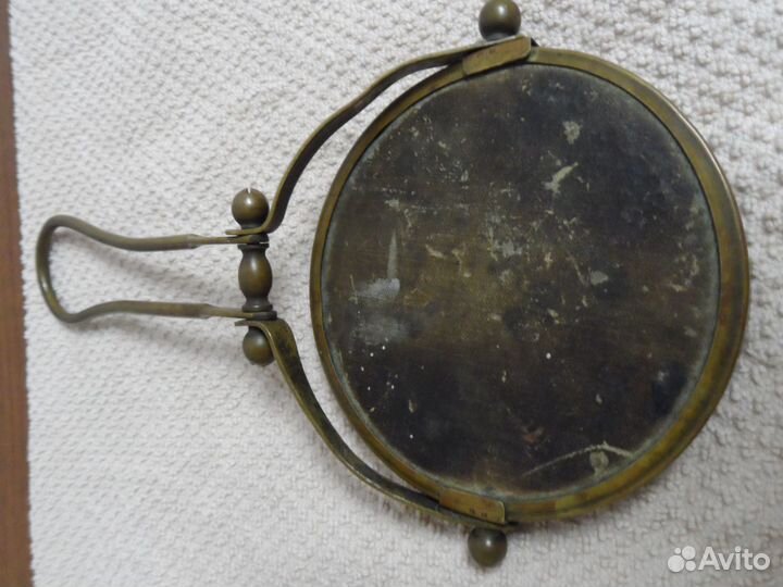 Зеркало с ручкой винтаж клеймо 1920-30 год