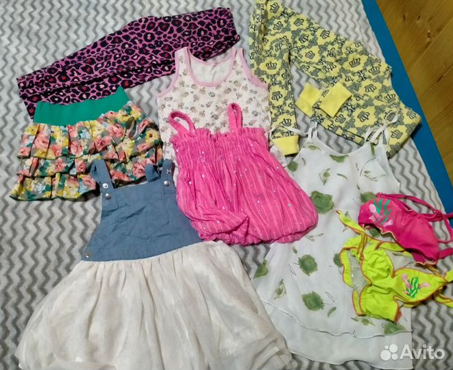 Детские вещи для девочки пакетом 92 98