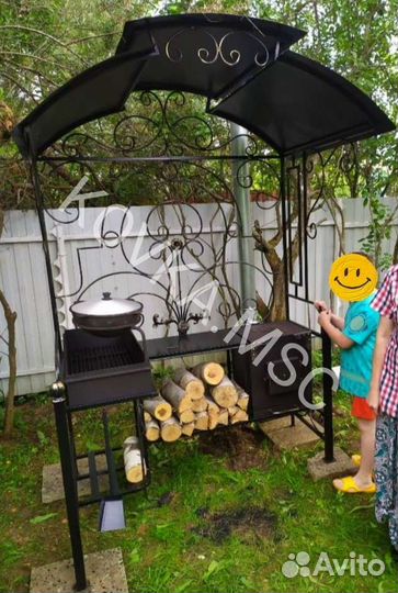 Мангал с крышей