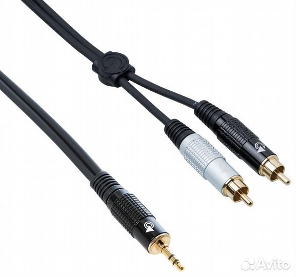 Кабель miniJack-2RCA Bespeco eaymsr500 5 m