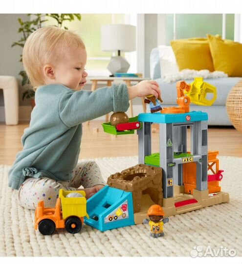 Набор игр Fisher Price Little People Стройка HCJ64