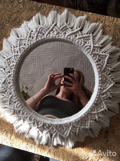 Зеркало макраме