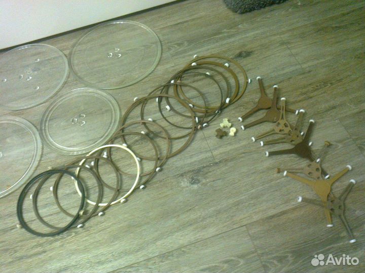 Тарелки для микроволновки, колесики, серединки