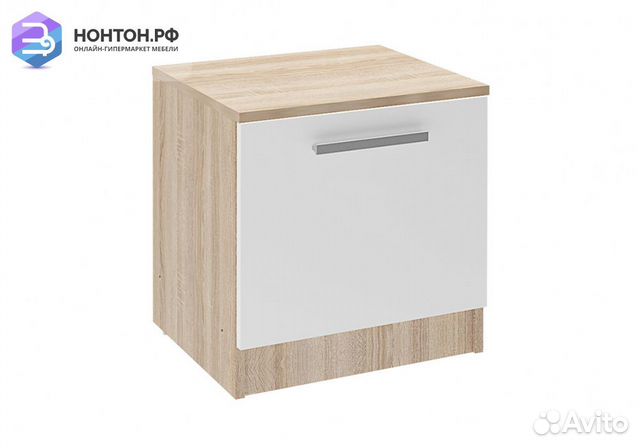 Тумба прикроватная Илга дуб сонома / белый