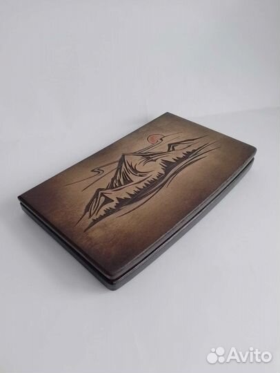 Деревянный кейс под акварель