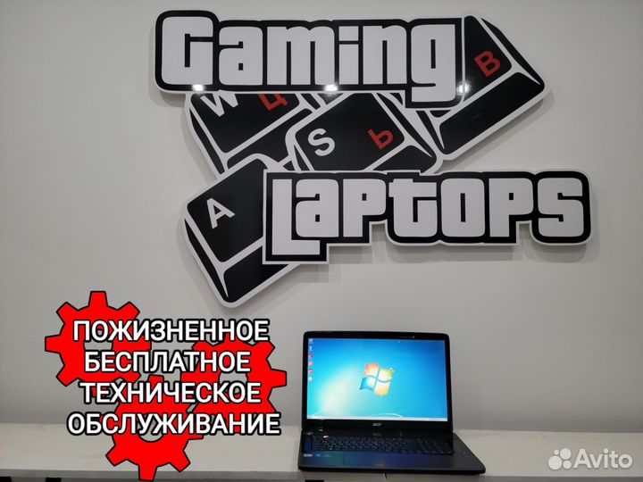 Огромный ноутбук Acer 18.4 Full HD