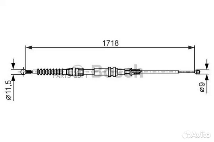 Bosch 1987482378 Тормозной трос