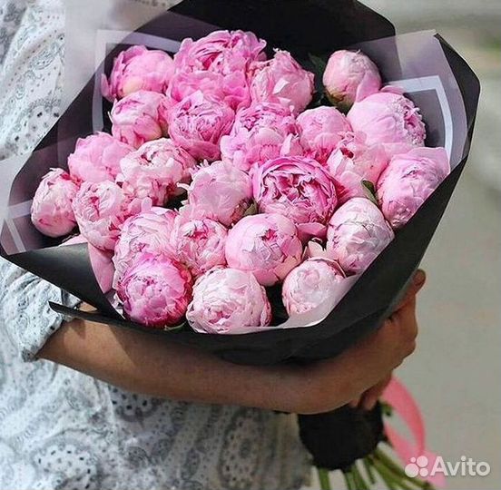 Пионы Букет пионов Доставка цветов