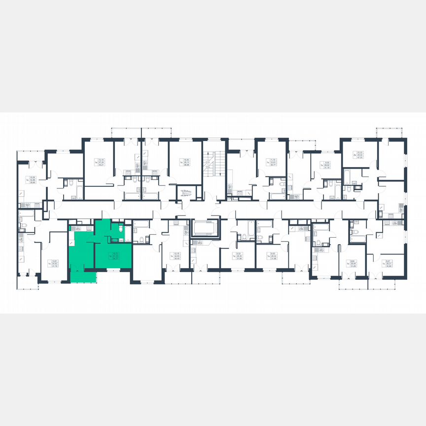 1-к. квартира, 33,2 м², 3/8 эт.