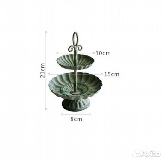 Конфетница этажерка в винтажном стиле