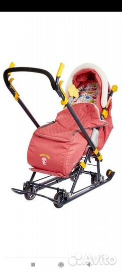 Детские санки коляска ника