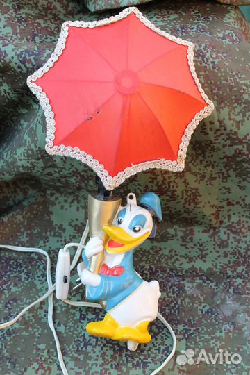 Светильник СССР дональд дак винтаж 1980 года