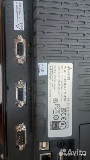 Панель оператора Delta DOP-B07 E415