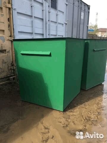 Мусорный контейнер бак металлический 0,75