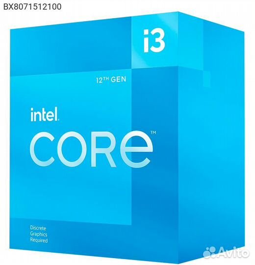 Процессор Intel Core i3-12100 3300мгц LGA 1700, Bo