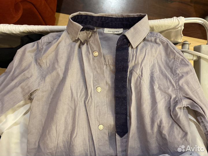 Набор 5 рубашек для мальчика 128 размер