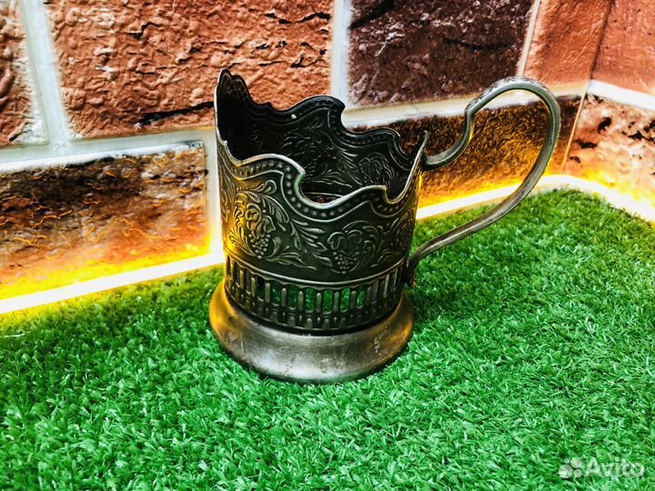 Z.13018 Подстаканник мельхиор СССР космос