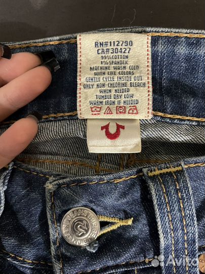 Джинсы true religion клеш