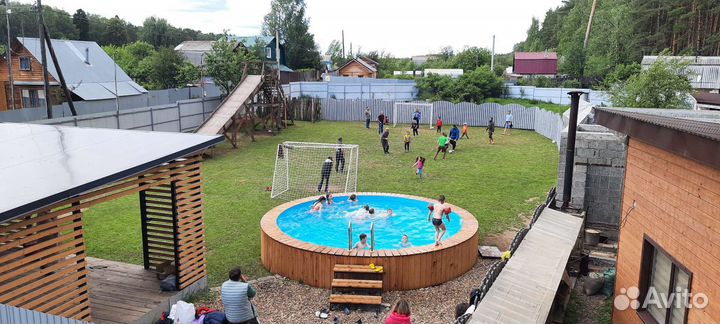 Баня с бассейном, банкетный зал веранда беседка