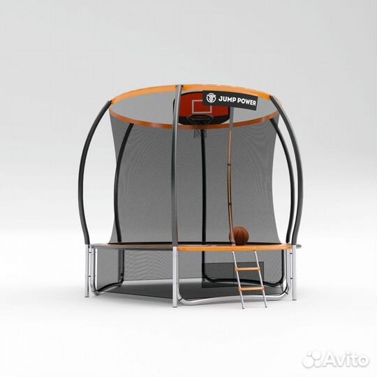 Батут Jump Power 8 ft Pro Inside Basket Orange