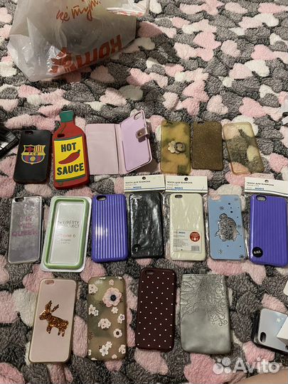 Чехлы на айфон 4,6,7,8+