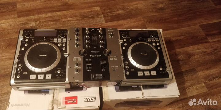 Dj комплект nurmark icdx+микшерный пульт djm 250
