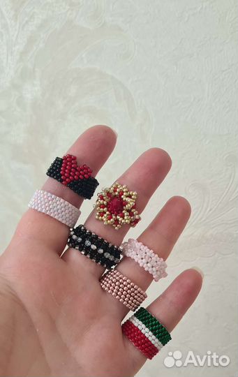 Кольцо из бисера, кольца из бисера