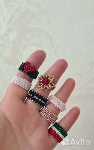Кольцо из бисера, кольца из бисера