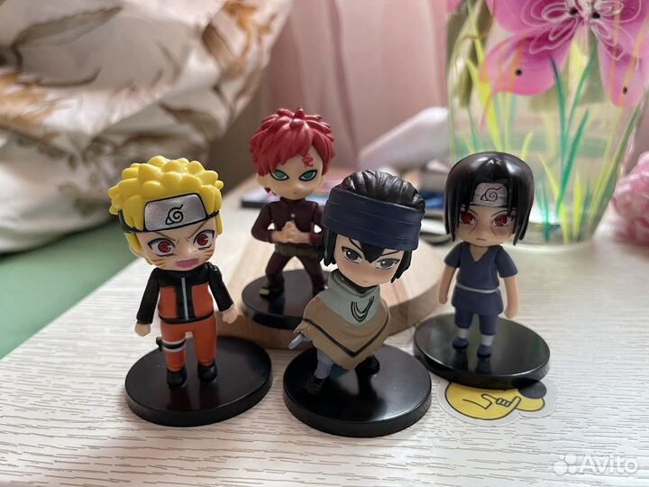 Фигурки аниме Наруто: Гаара, Саске, Итачи, Наруто