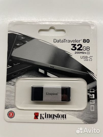 Флешка OTG USB Flash Kingston DataTraveler 80 32GB