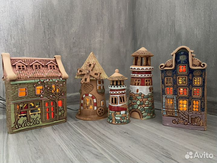 Светильник ночник керамический настольный