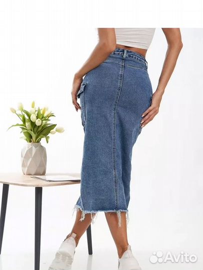 Юбка джинсовая