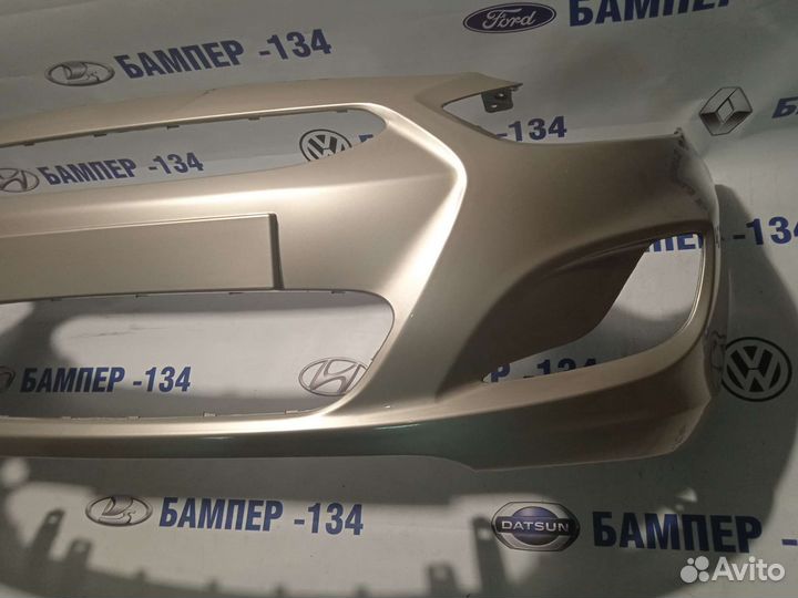 Бампер передний hyundai solaris Бежевый