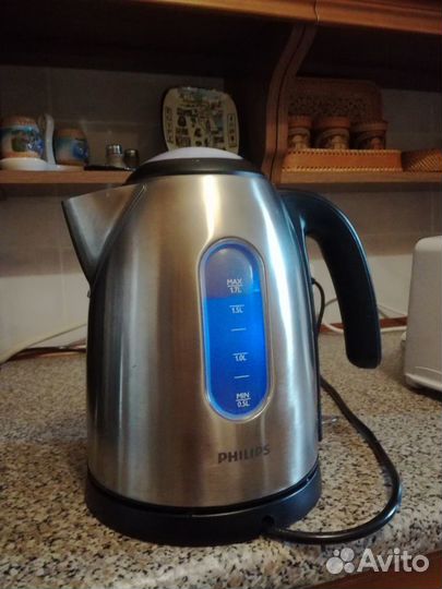 Чайник электрический металлический philips