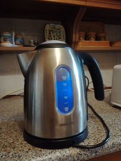 Чайник электрический металлический philips