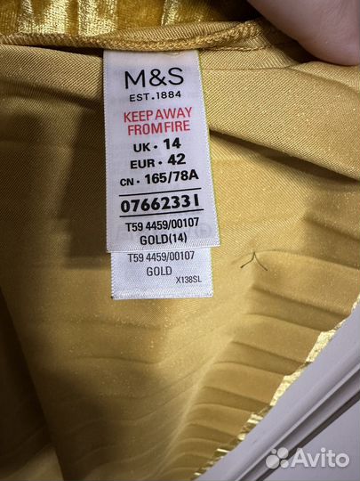 Юбка Marks&Spencer плиссе 14 размер