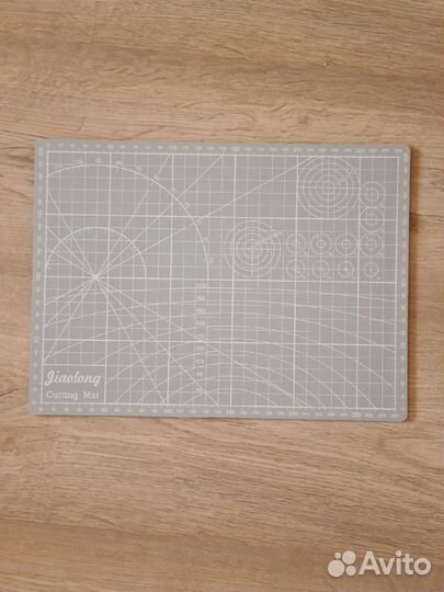 Коврик для резки А4 ткани бумаги серый мат