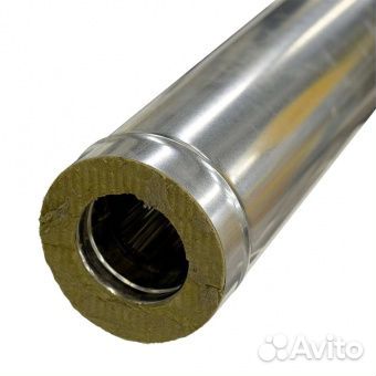 Труба-сэндвич 115/200мм L1м 0,5мм/0,5мм aisi430/Оц