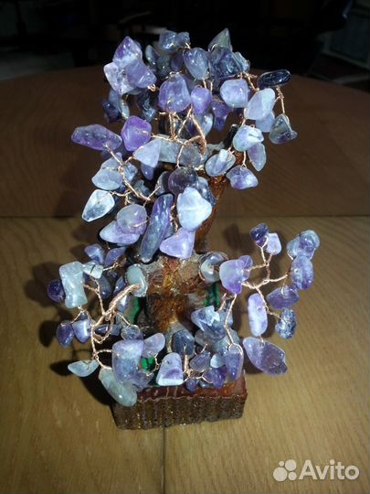 Шикарное денежное дерево из натурального аметиста