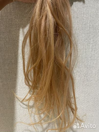 Волосы для наращивания блонд бу