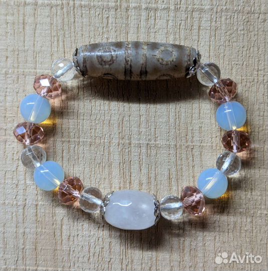 Браслет с бусиной Дзи