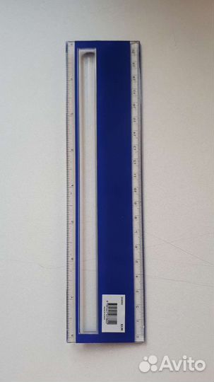 Линейка с увеличительным стеклом