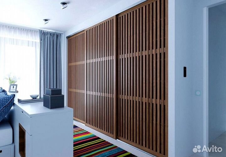 Реечная раздвижная дверь