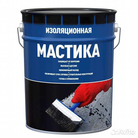 Мастика гидроизоляционная 19 кг/21,5 л