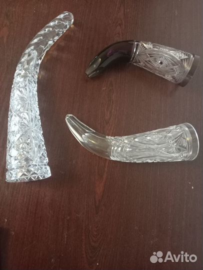 Декоративные вазы, хрусталь